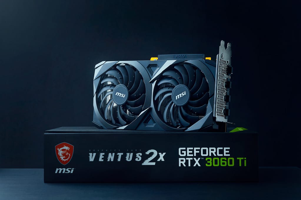 sesión de fotos productos Nvidia 3060Ti